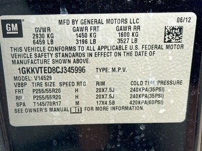 2012 GMC Acadia Denali