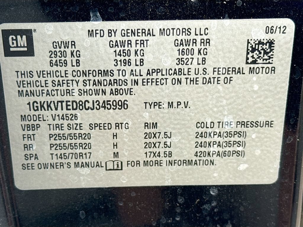 2012 GMC Acadia Denali