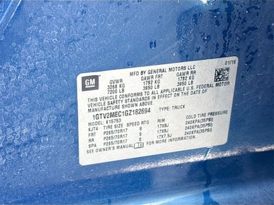 2016 GMC Sierra 1500 SLE