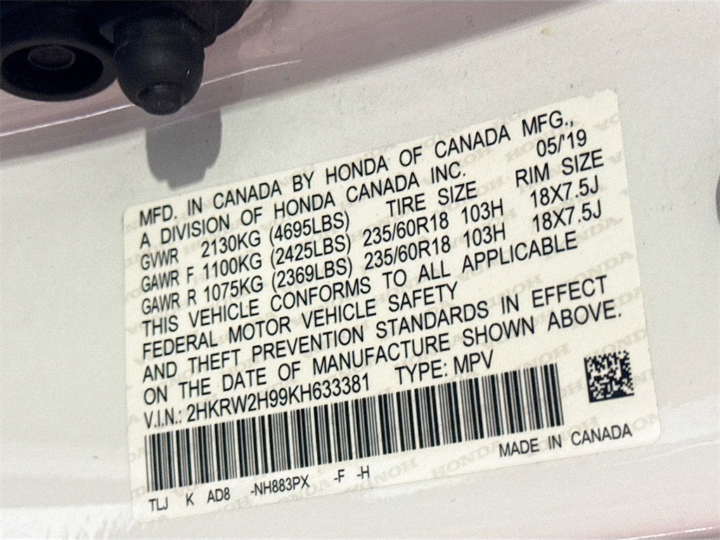 2019 Honda CR-V Touring