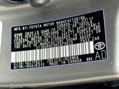 2017 Toyota Corolla L