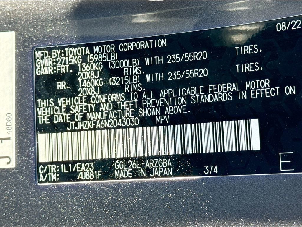 2022 Lexus RX RX 350L