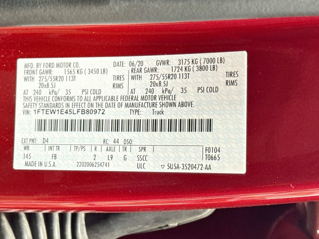 2020 Ford F-150 XLT