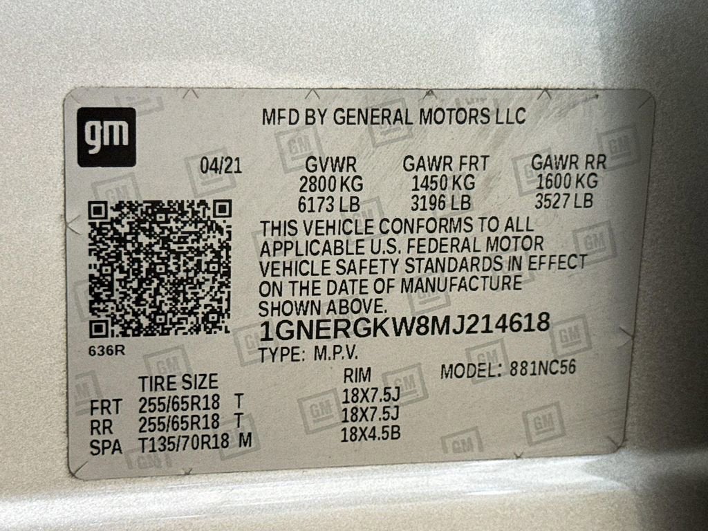 2021 Chevrolet Traverse LT Cloth