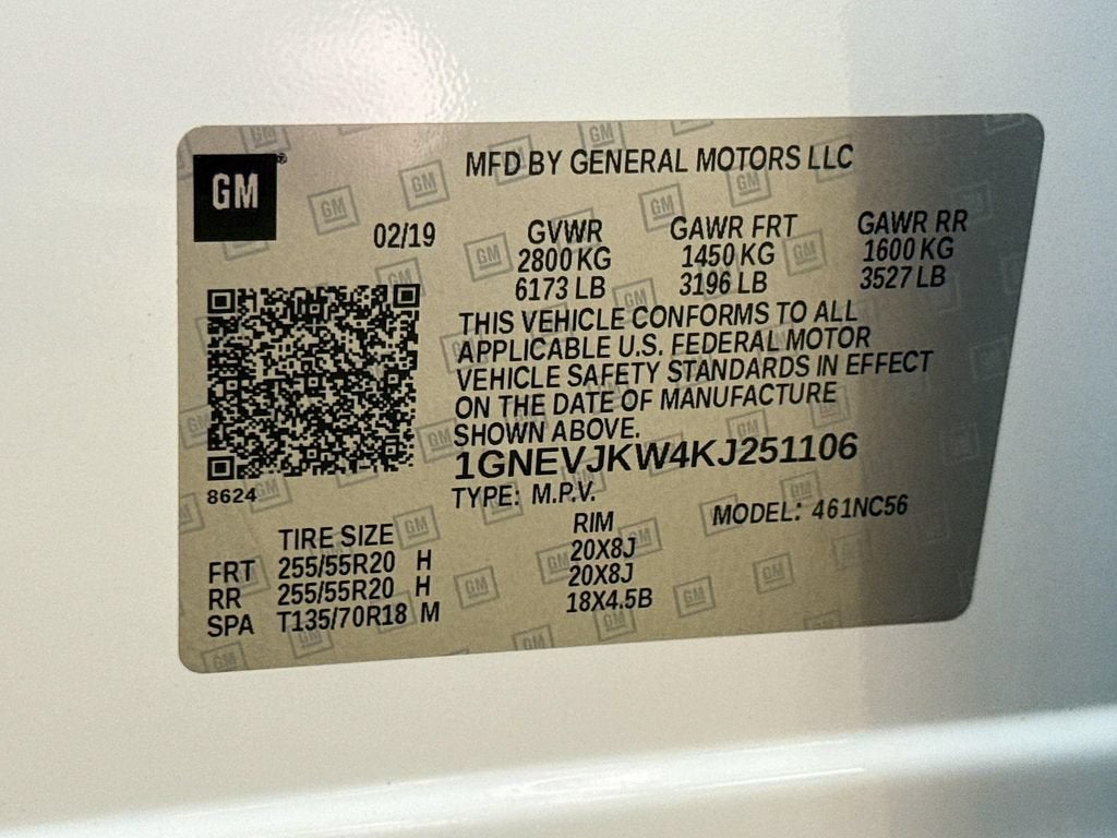 2019 Chevrolet Traverse RS