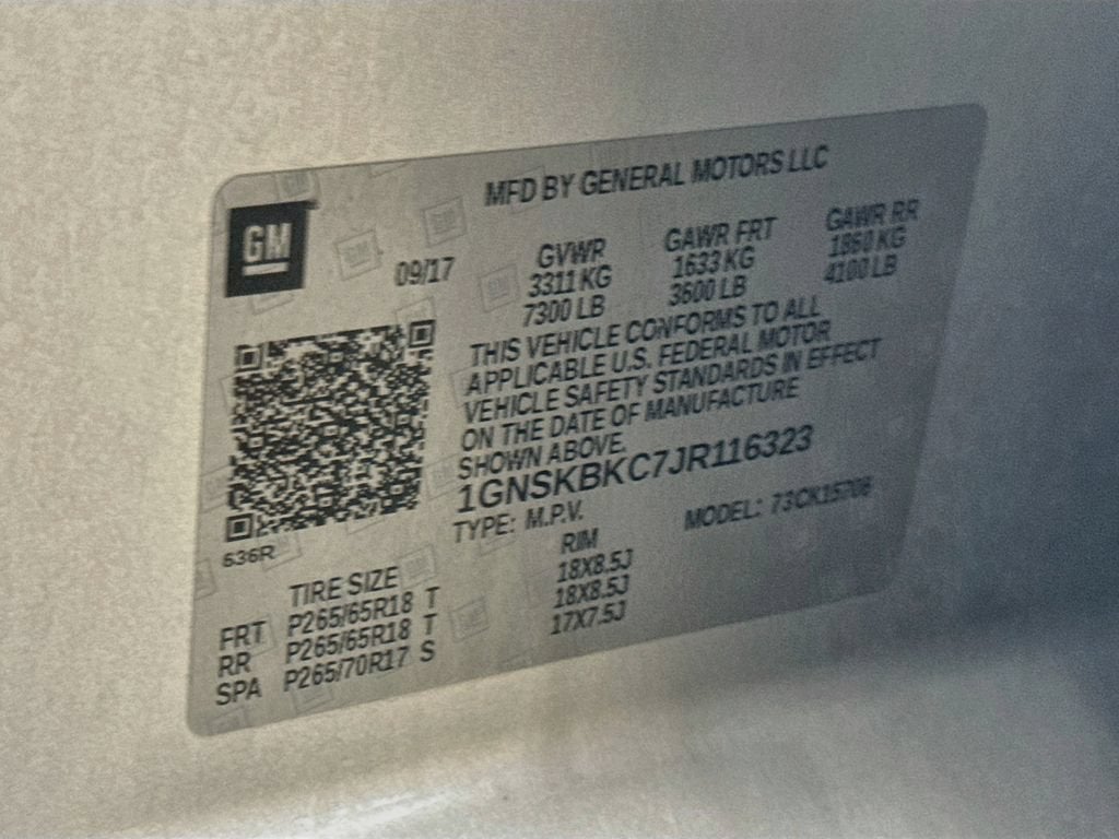 2018 Chevrolet Tahoe LT