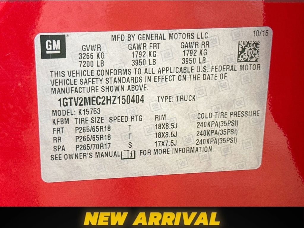 2017 GMC Sierra 1500 SLE