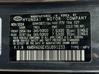 2025 Hyundai Palisade SEL Premium 8P