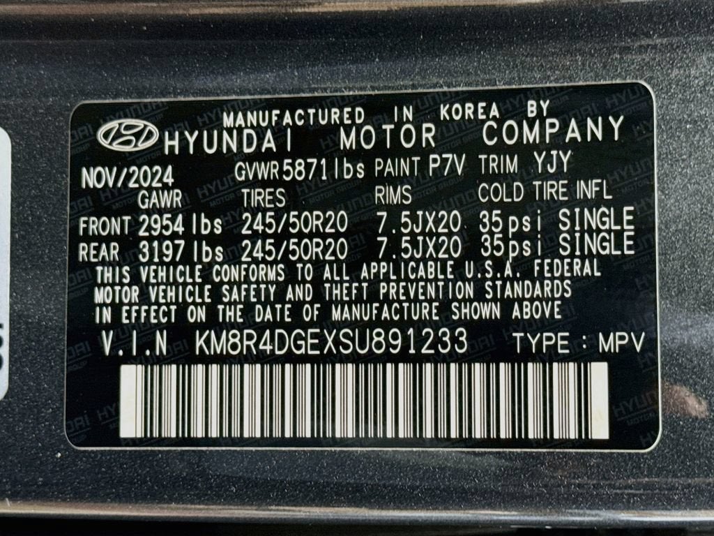 2025 Hyundai Palisade SEL Premium 8P