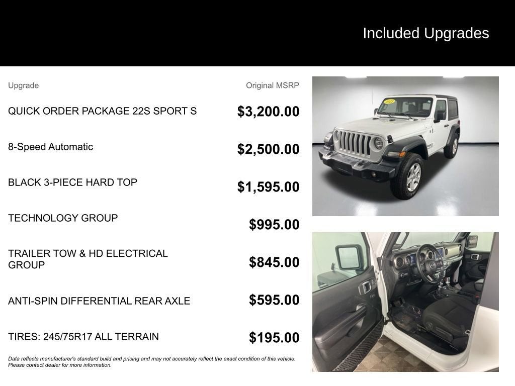 2021 Jeep Wrangler Sport S 4x4