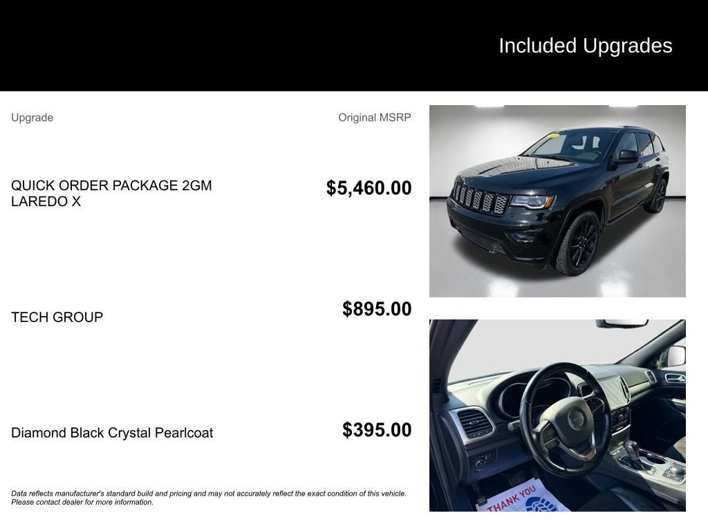 2022 Jeep Grand Cherokee WK Laredo X 4x4