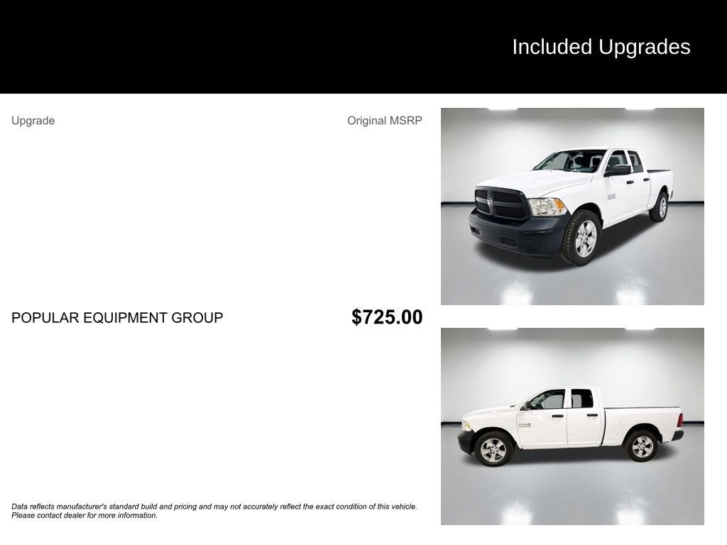 2017 RAM 1500 Tradesman Quad Cab 4x4 6'4" Box