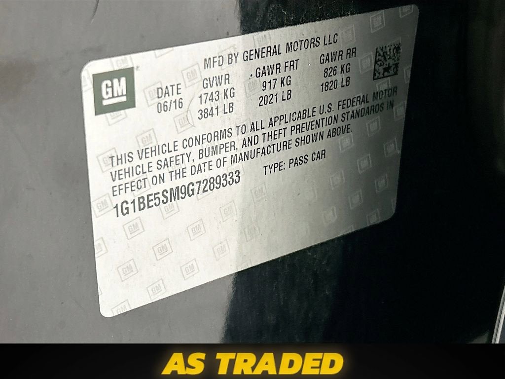 2016 Chevrolet Cruze LT