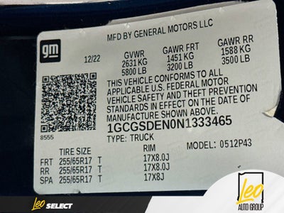 2022 Chevrolet Colorado Z71