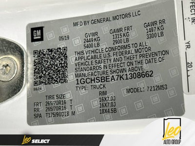 2019 Chevrolet Colorado 2WD Work Truck