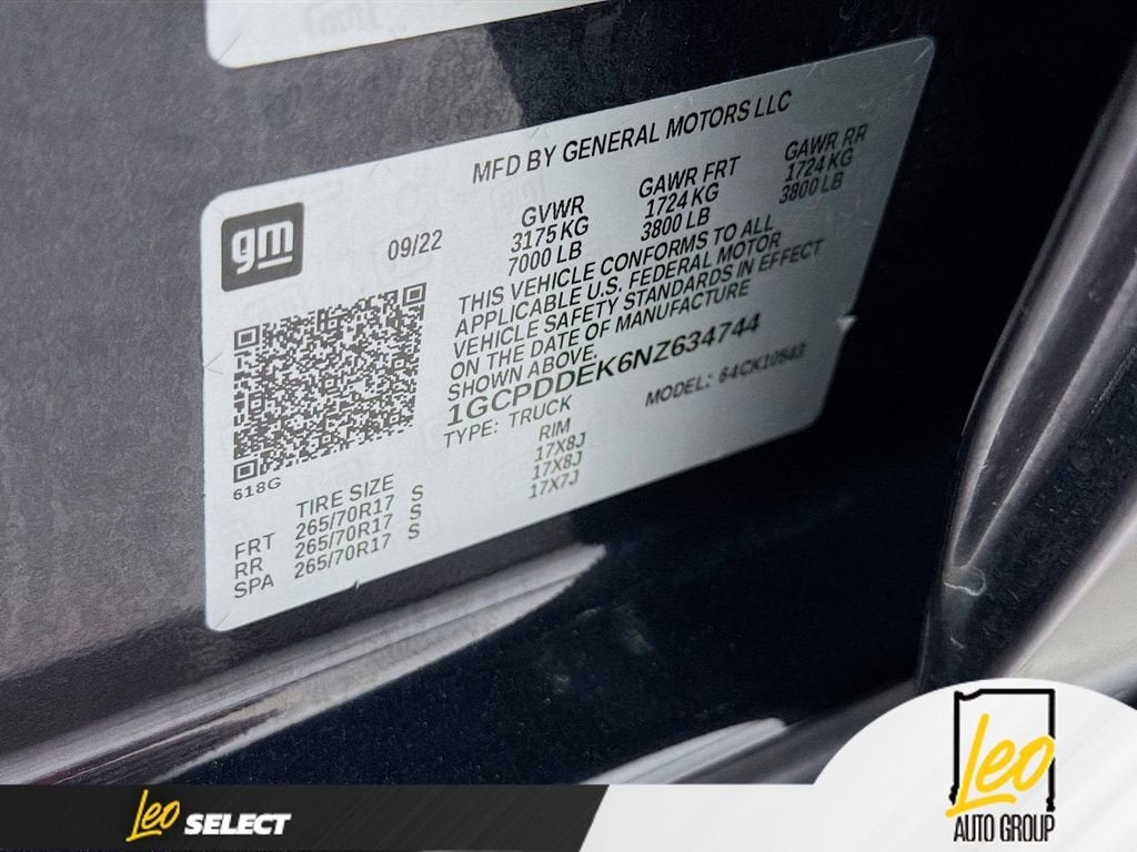 2022 Chevrolet Silverado 1500 LT