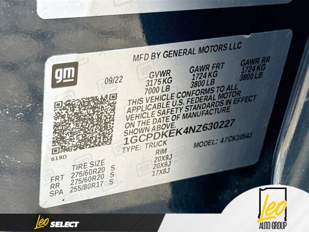 2022 Chevrolet Silverado 1500 LT (2FL)