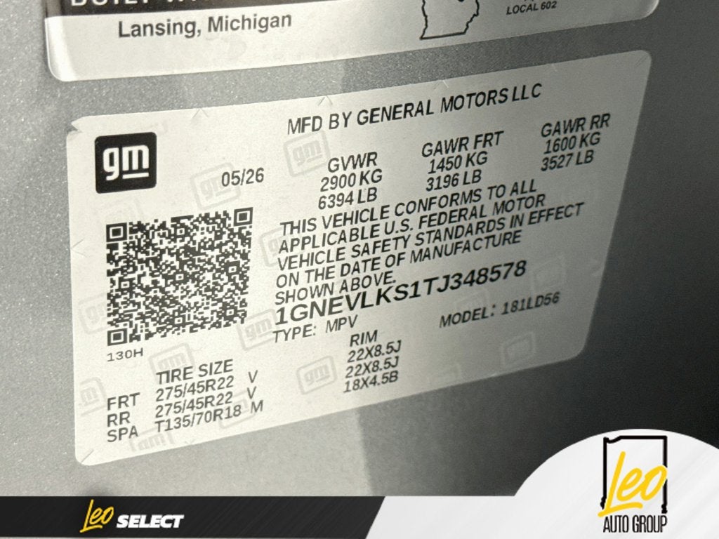 2026 Chevrolet Traverse RS