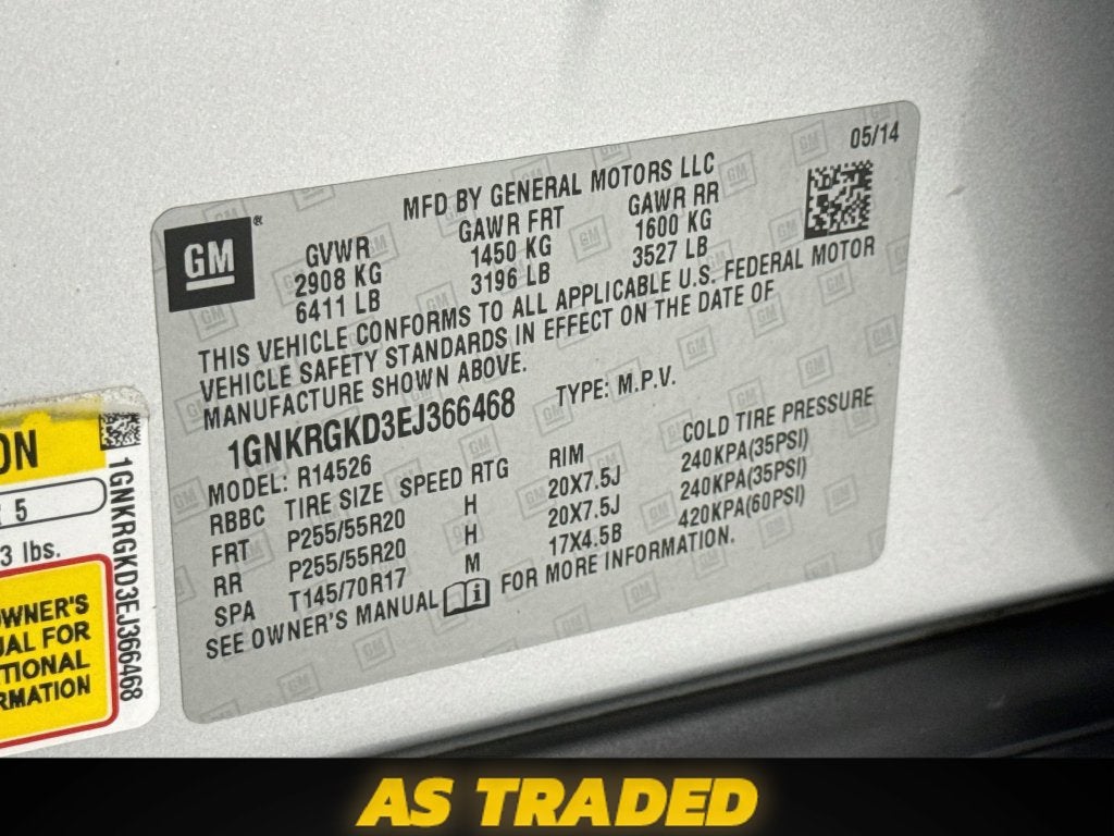 2014 Chevrolet Traverse LT