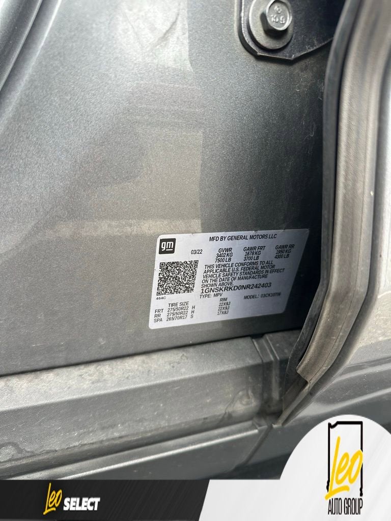 2022 Chevrolet Tahoe RST