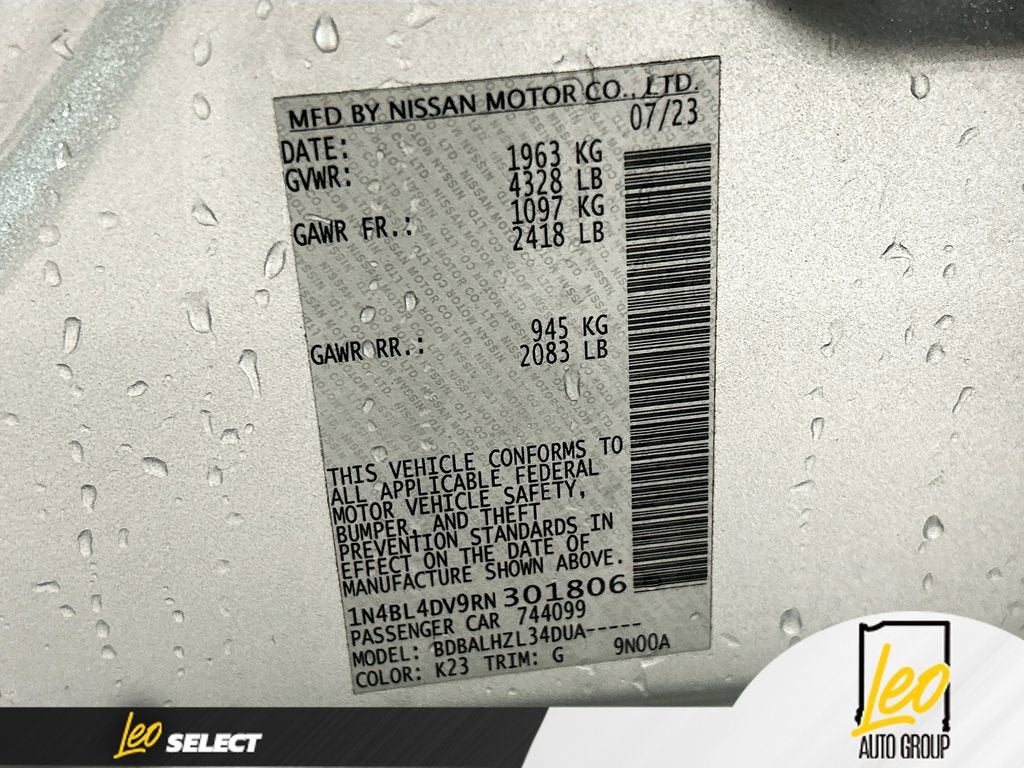 2024 Nissan Altima 2.5 SV