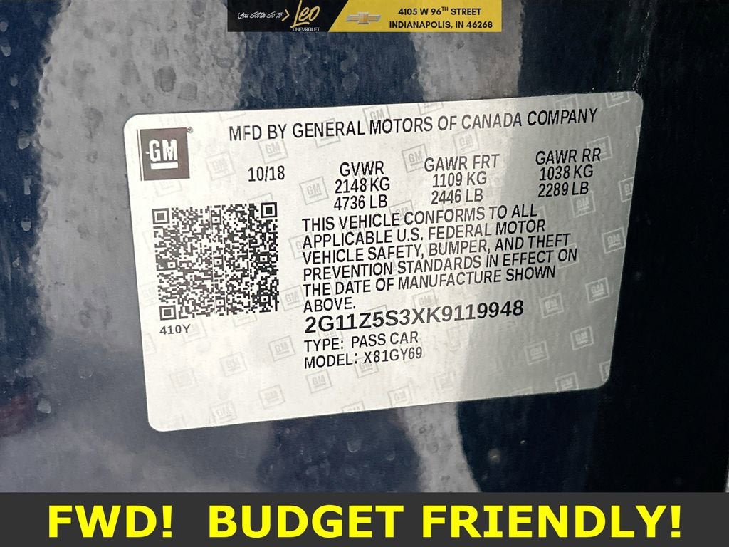 2019 Chevrolet Impala LT