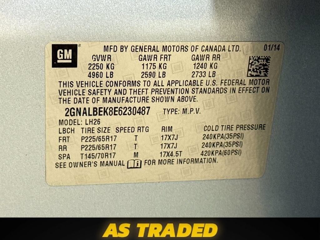 2014 Chevrolet Equinox LT