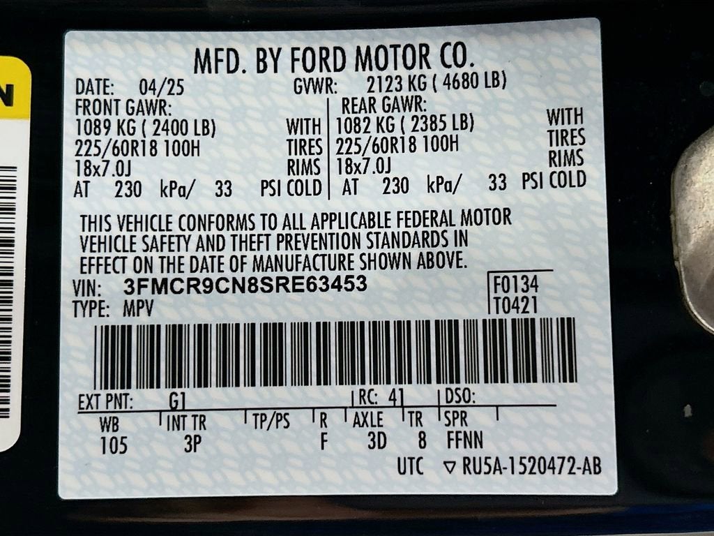 2025 Ford Bronco Sport Outer Banks