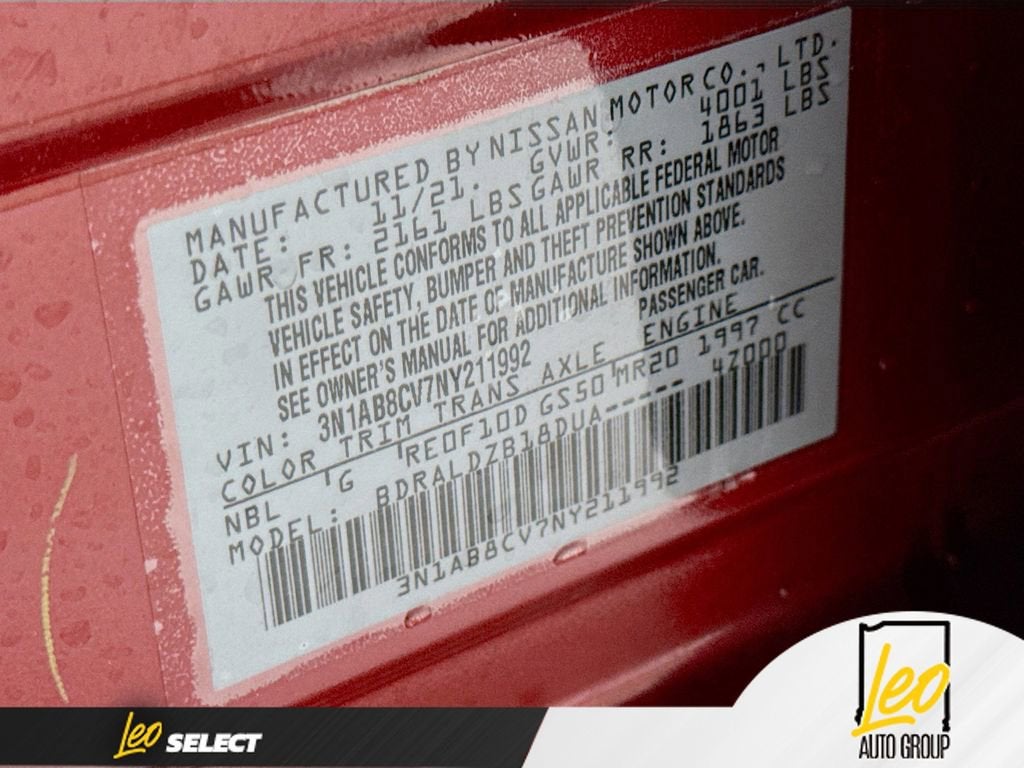 2022 Nissan Sentra SV