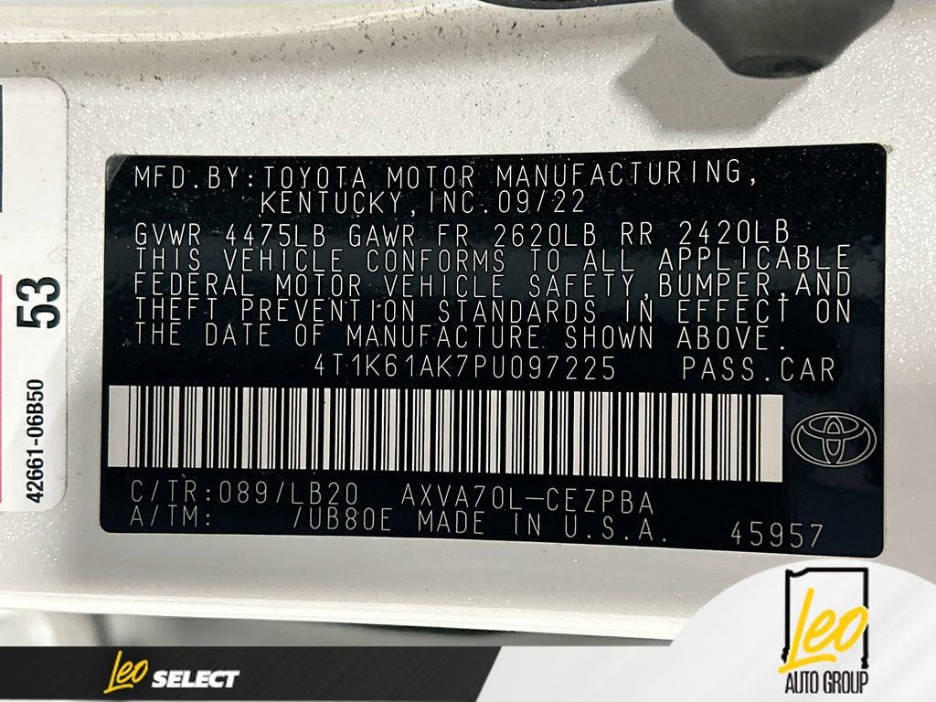 2023 Toyota Camry XSE