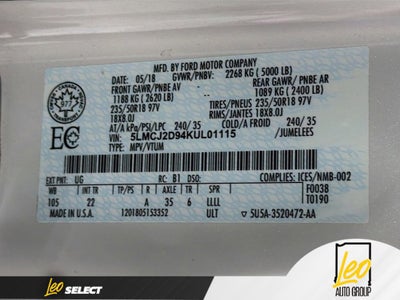 2019 Lincoln MKC Select