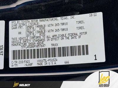 2023 Toyota Tundra 4WD SR5