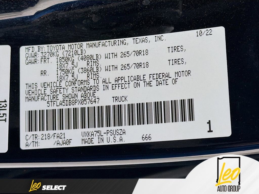 2023 Toyota Tundra 4WD SR5