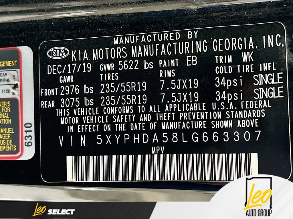 2020 Kia Sorento EX V6