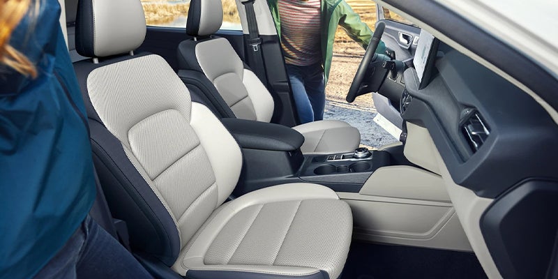 Interior front seats of the 2023 Ford Escape