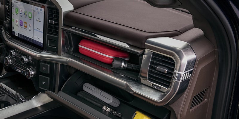 Close-up of the F-150's touchscreen infotainment system