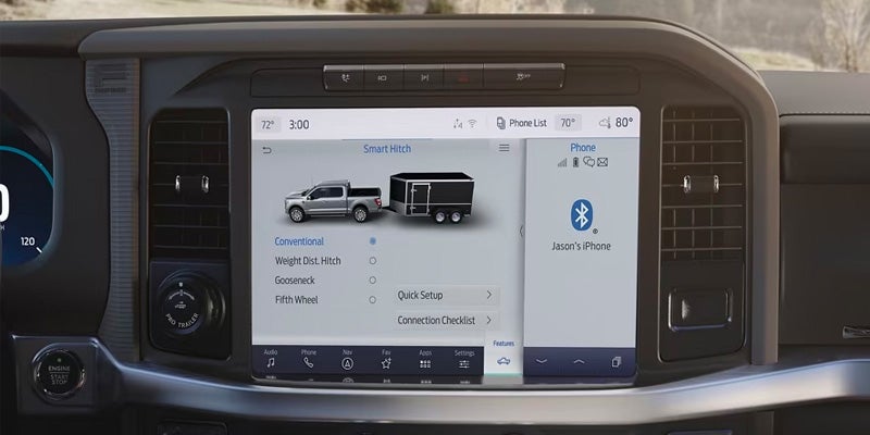 Ford’s infotainment system displaying app control