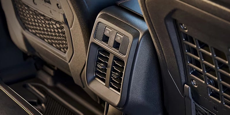 Vents and tech features of Bronco’s dashboard