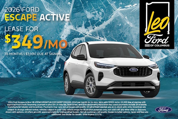 2026 Ford Escape Active