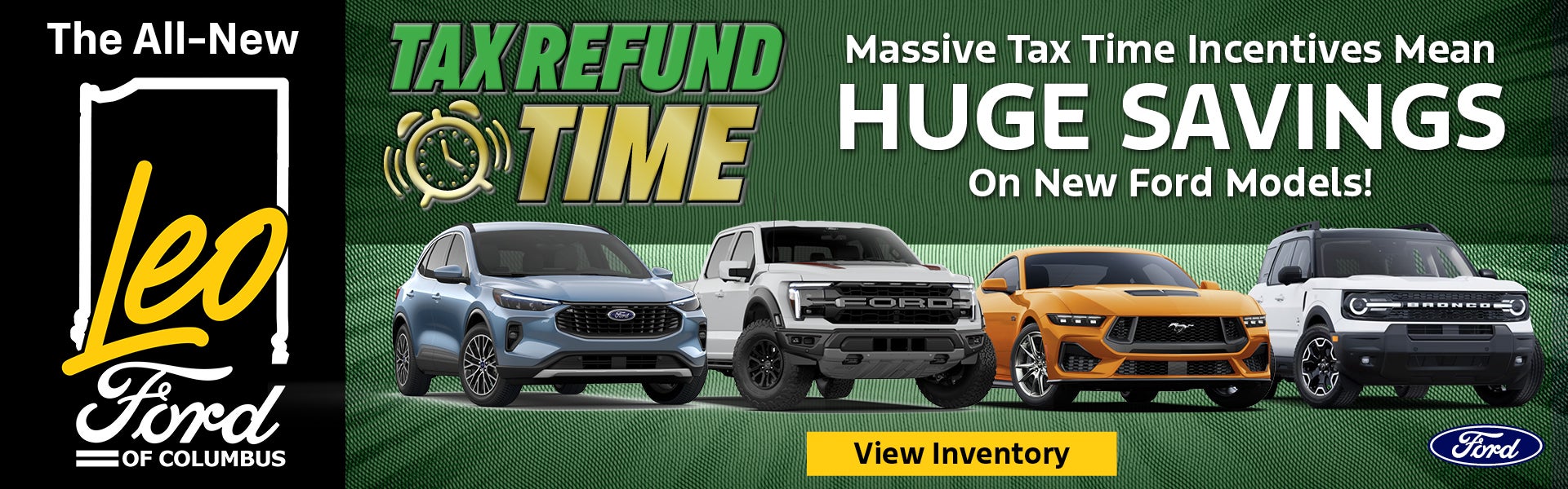 Massive Tax Time Incentives Mean Huge Savings on New Models