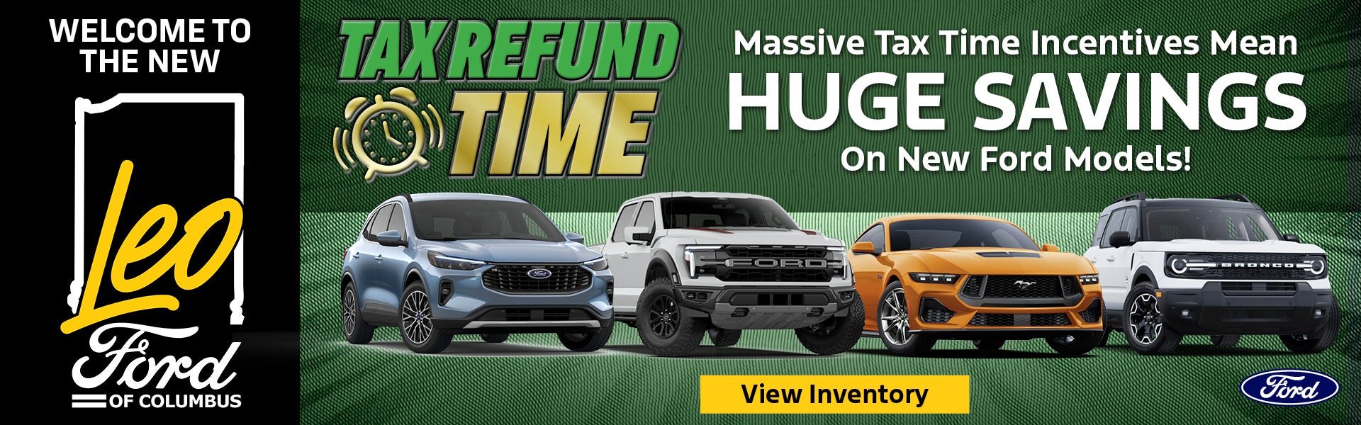 Massive Tax Time Incentives Mean Huge Savings on New Models