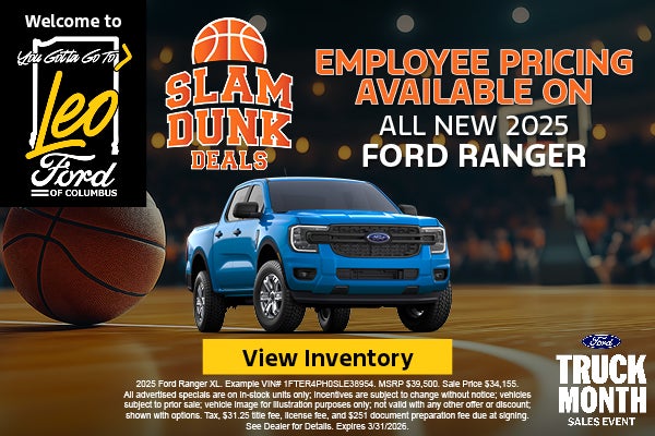Employee Pricing Available on All New 2025 Ford Ranger