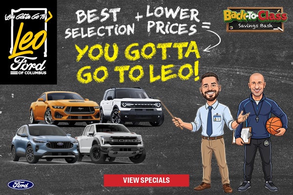 Check Out Our Vehicle Specials!